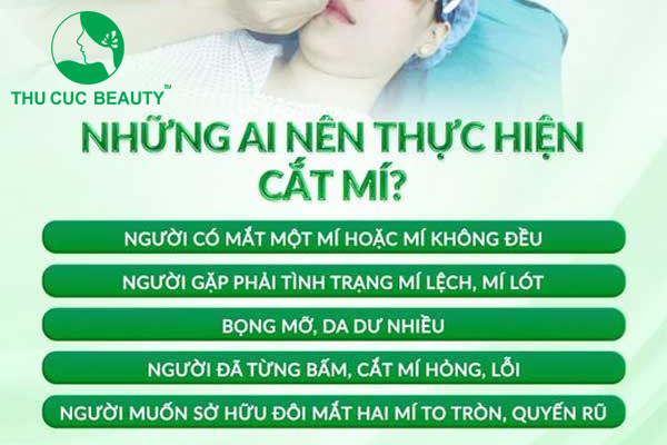 Đối tượng nên cắt mí mắt dưới