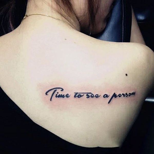 Tattoo chữ đẹp cho nữ
