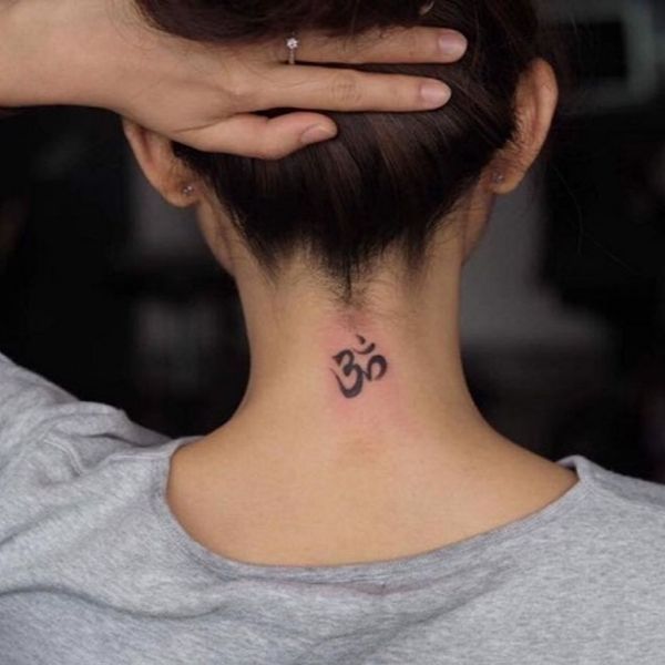 Tattoo chữ nhẫn đơn giản 