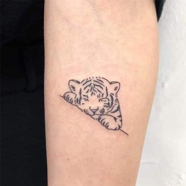Tattoo hổ mini cute