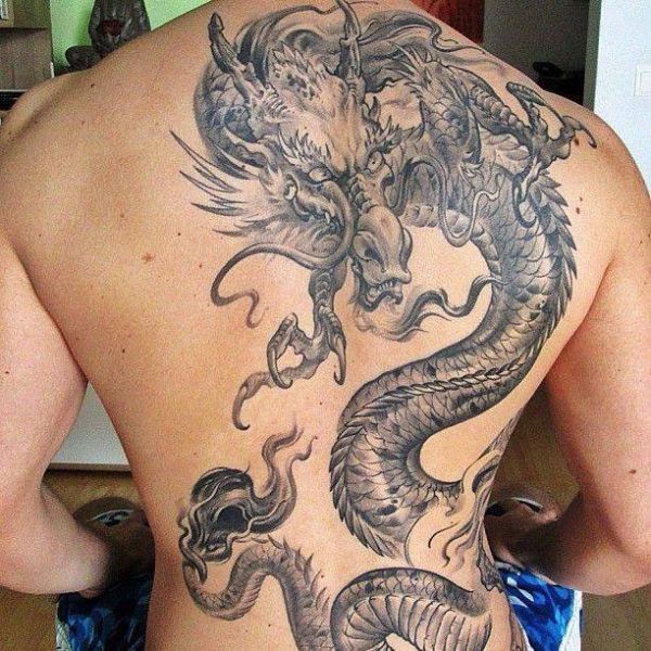 Tattoo rồng ở lưng