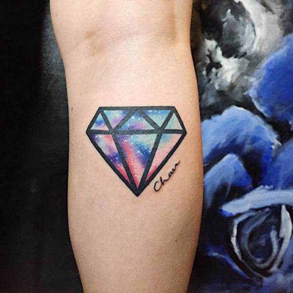 tatoo kim cương mini