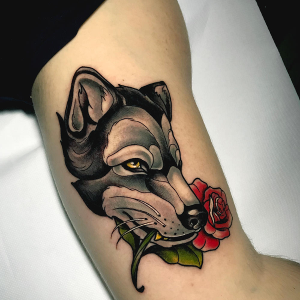 Giảm giá Hình dán tatoo chó sói mini mẫu f01 Tatoo sticker mini miếng dán hình  xăm tatoo đẹp dành cho nam nữ size paper 106cm  BeeCost
