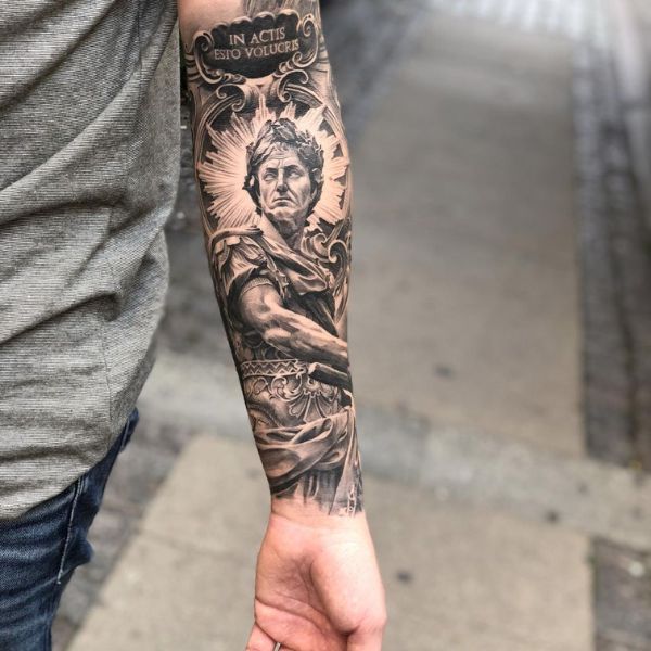 Tattoo cánh tay thiên thần
