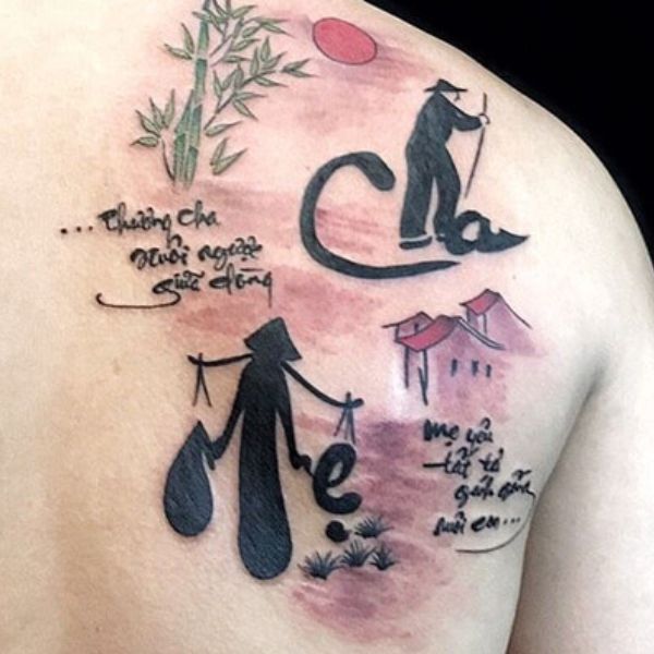 Tattoo chữ rất đẹp mang lại nữ giới chân thành và ý nghĩa phụ thân mẹ