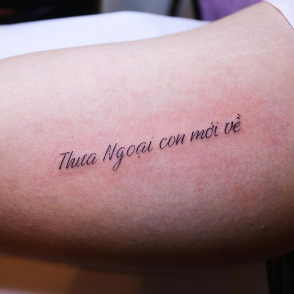 Tattoo chữ tiếng việt ý nghĩa