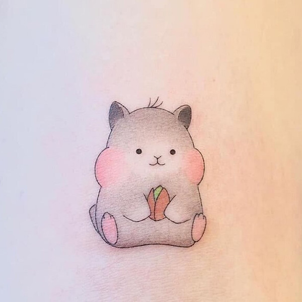 Tattoo chuột mini cute