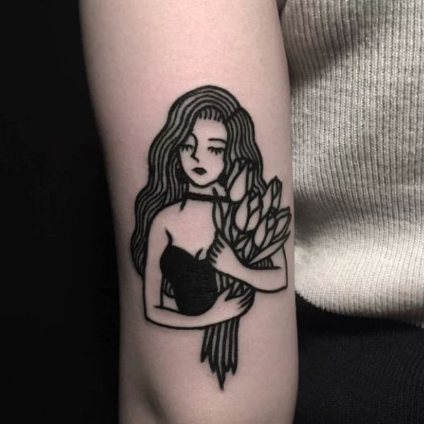 Tattoo cô gái độc lập