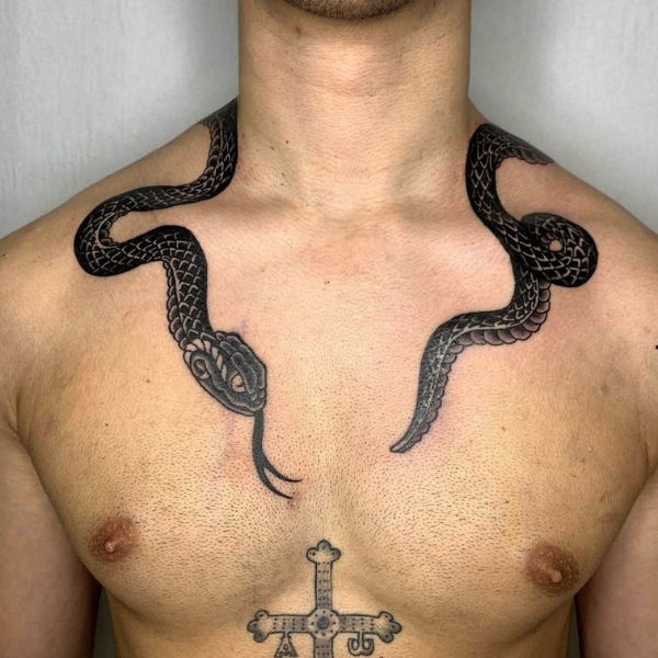Tattoo con rắn