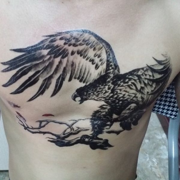 Tattoo đại bàng siêu đẹp cho nam