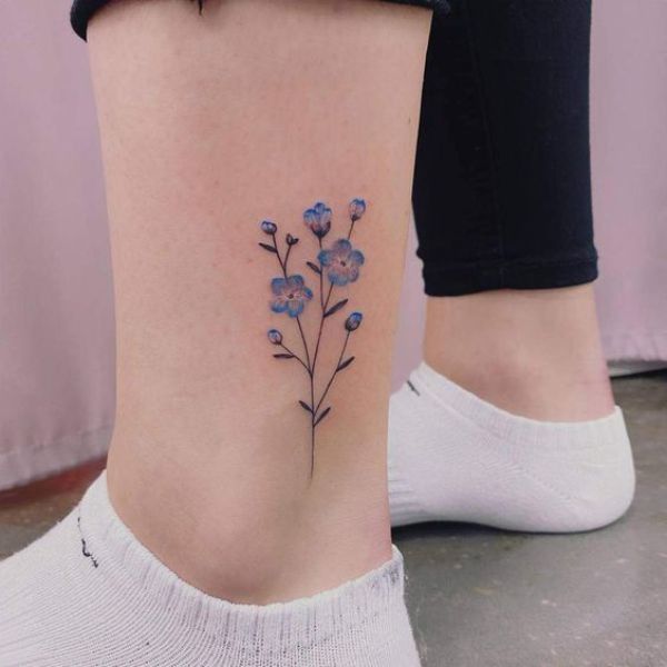 Hình xăm hoa nhỏ phá cách  Hình xăm nghệ thuật Lucky Tattoo