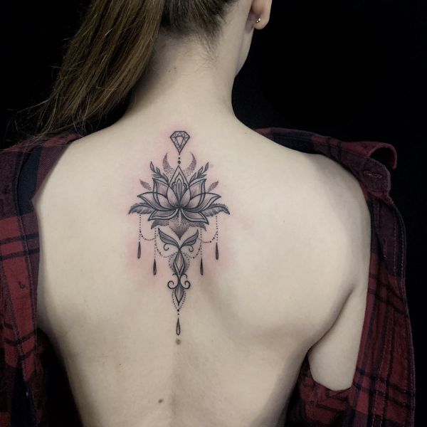 Tattoo hoa sen mandala