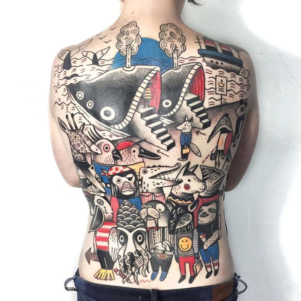 Tattoo kín lưng