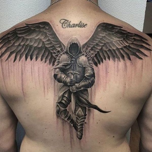 Tattoo lưng thiên thần
