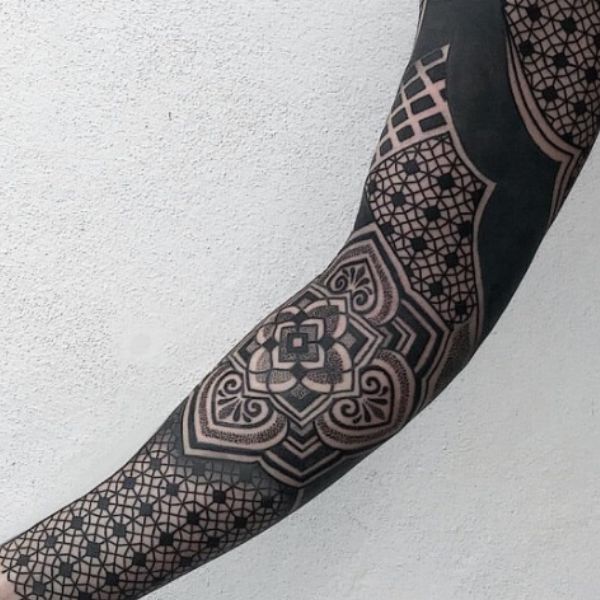 Tattoo mandala full tay