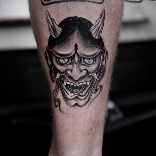 Tattoo mặt mũi quỷ dữ mini