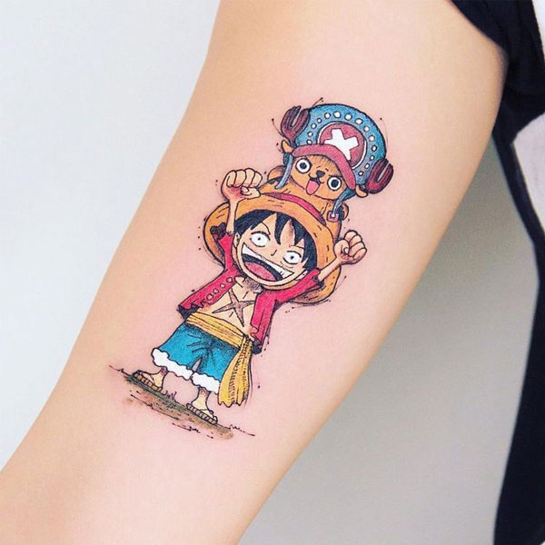 Tattoo mini cute anime