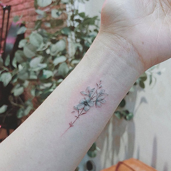 Tattoo mini cute bông hoa