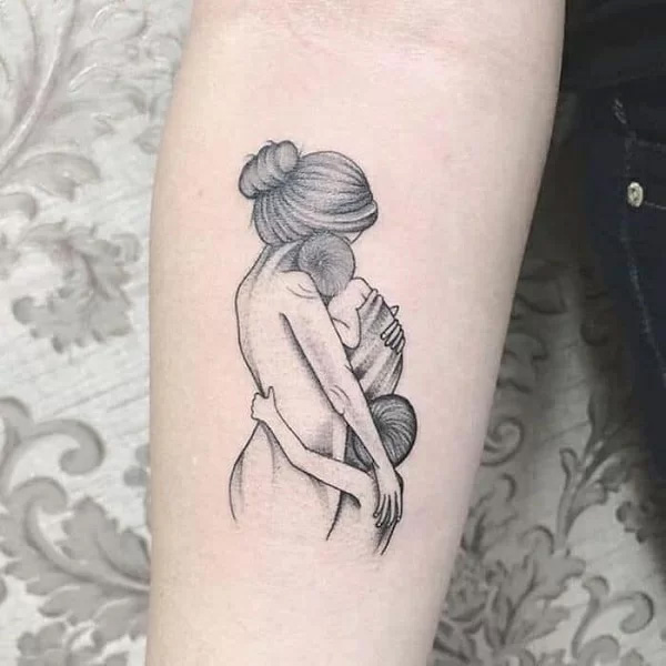Tattoo mini cute ôm con