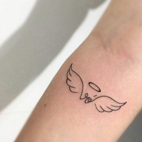 Tattoo mini đẹp thiên thần