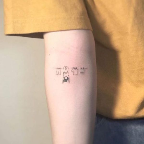 Tattoo mini ở khuỷu tay