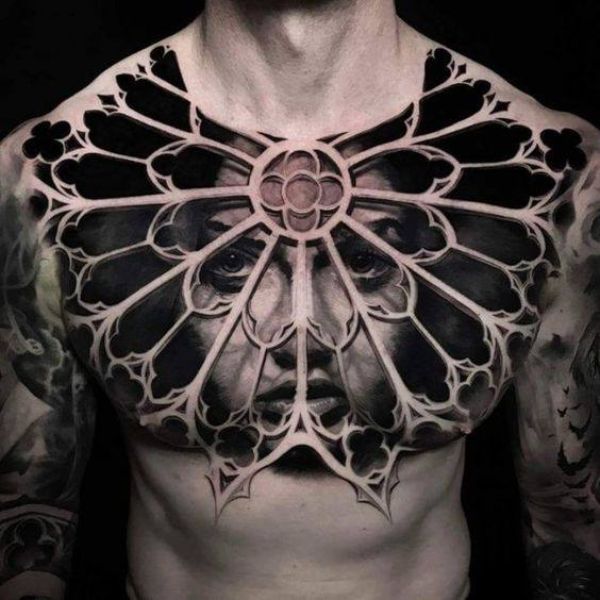 Tattoo ở ngực rất đẹp mang lại nam