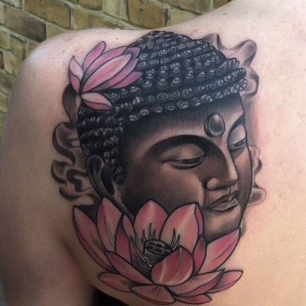 Tattoo bụt và hoa sen