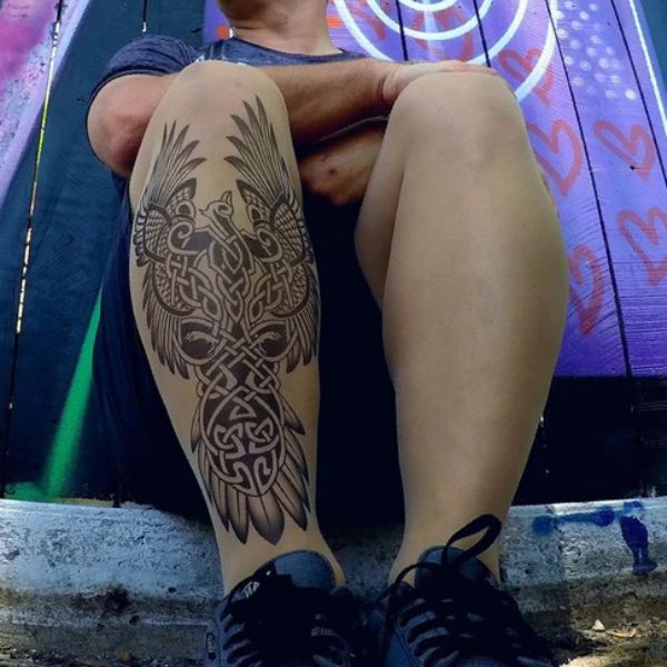 Tattoo phượng hoàng chân siêu đẹp