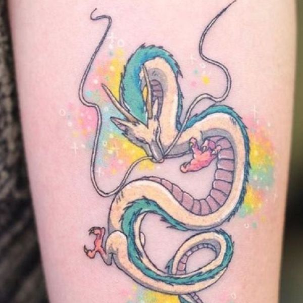 Tattoo rồng mini ở tay