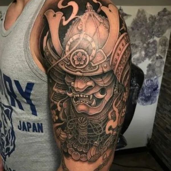 Tattoo samurai bắp tay đẹp
