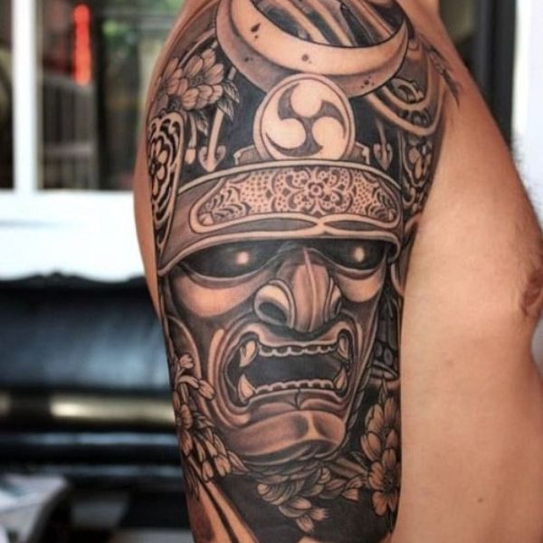 Tattoo samurai full bắp tay