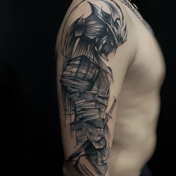 Tattoo samurai tay đẹp