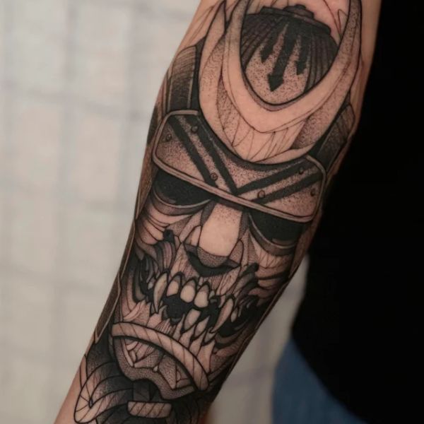 Tattoo samurai tay đẹp