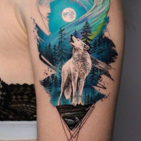 Top 20 hình xăm chó sói đẹp nhất ở bắp tay  Hình xăm sói nghệ thuật