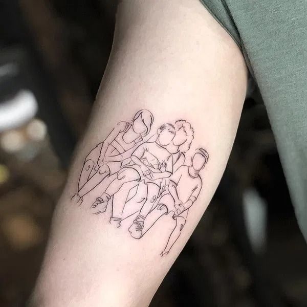 Tattoo về gia đình 