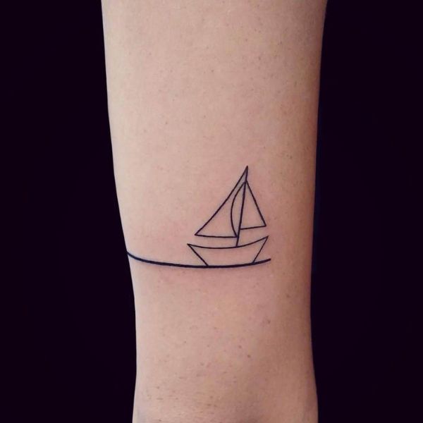 Tattoo vòng tay thuyền