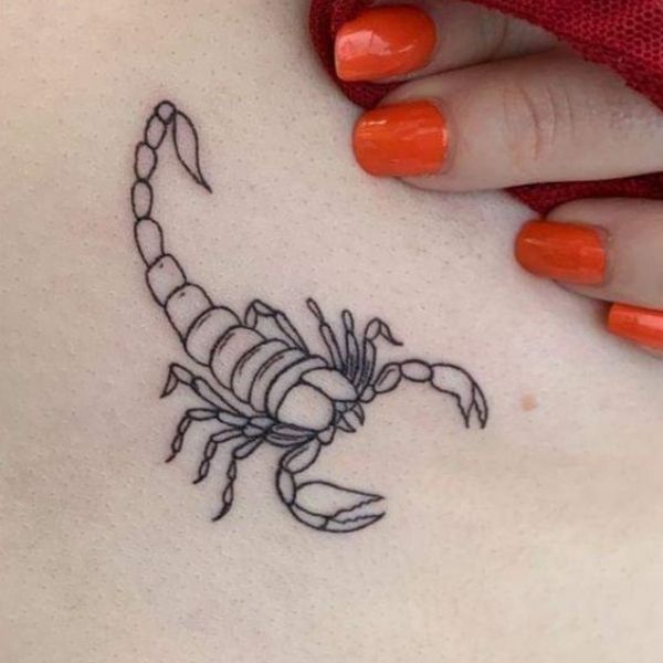 Tattoo bọ cạp đơn giản