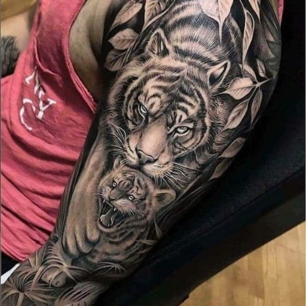 Tattoo âu lục hổ cute