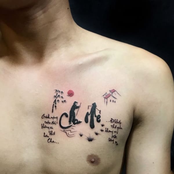 Tattoo chữ mang ý nghĩa may mắn