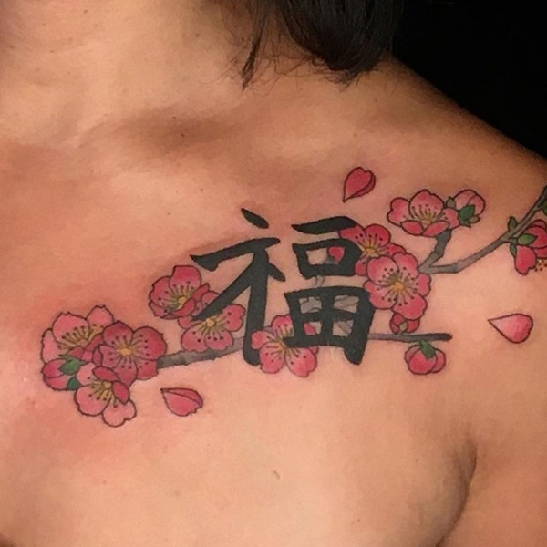 Tattoo chữ tàu mang đến nữ
