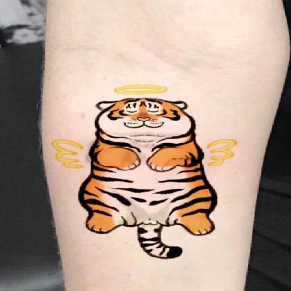Tattoo con hổ cute