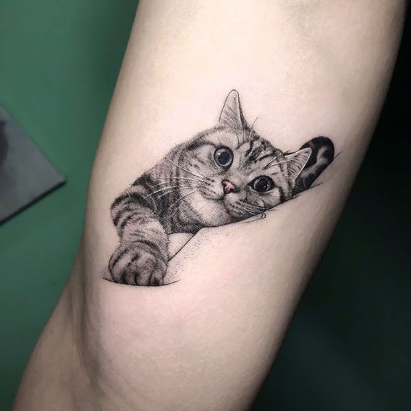 tattoo con mèo nhật