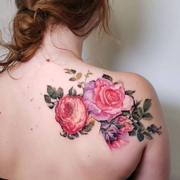 Tattoo đẹp cho nữ ở lưng siêu đẹp
