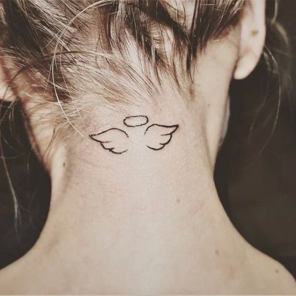 Tattoo đôi cánh thiên thần cho nữ