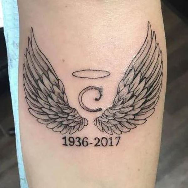Tattoo đôi cánh thiên thần