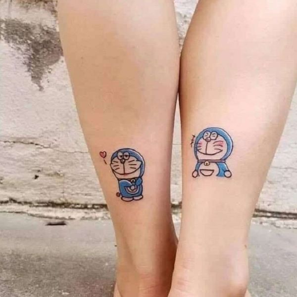 Tattoo doraemon cặp
