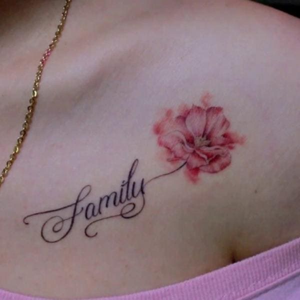 Tattoo family hoa hồng