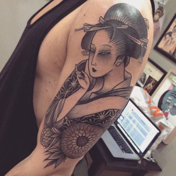 Tattoo geisha buồn bã