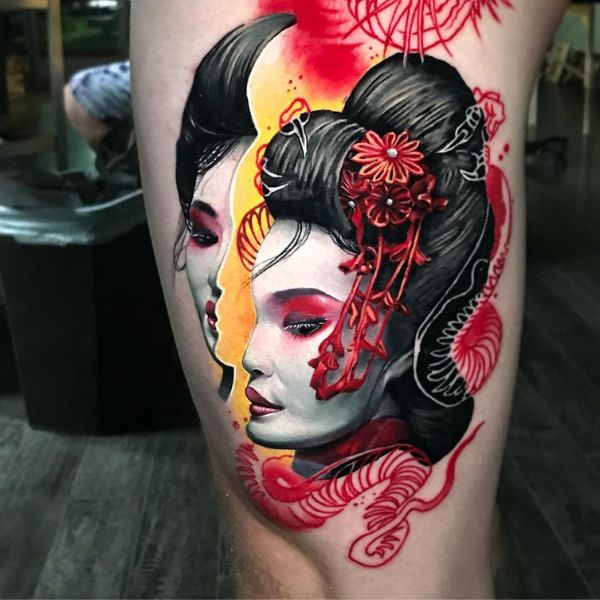 Tattoo geisha cho nam