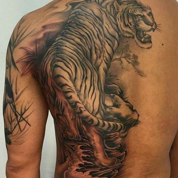 Tattoo hổ vằn cute